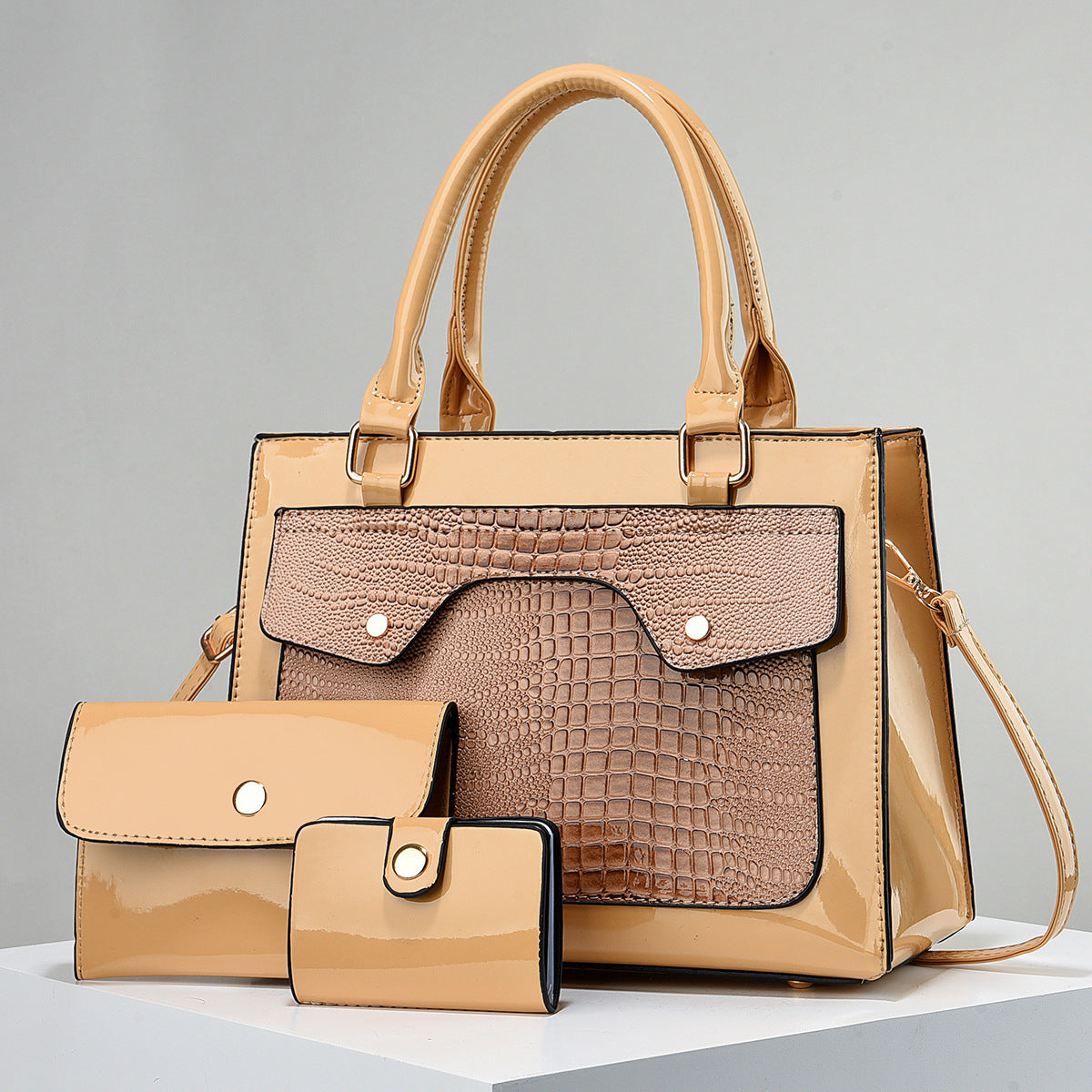 Shine 3-Piece Handbag Set