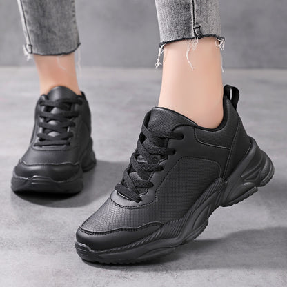 Casual  Sneakers, Leather and Waterproof
