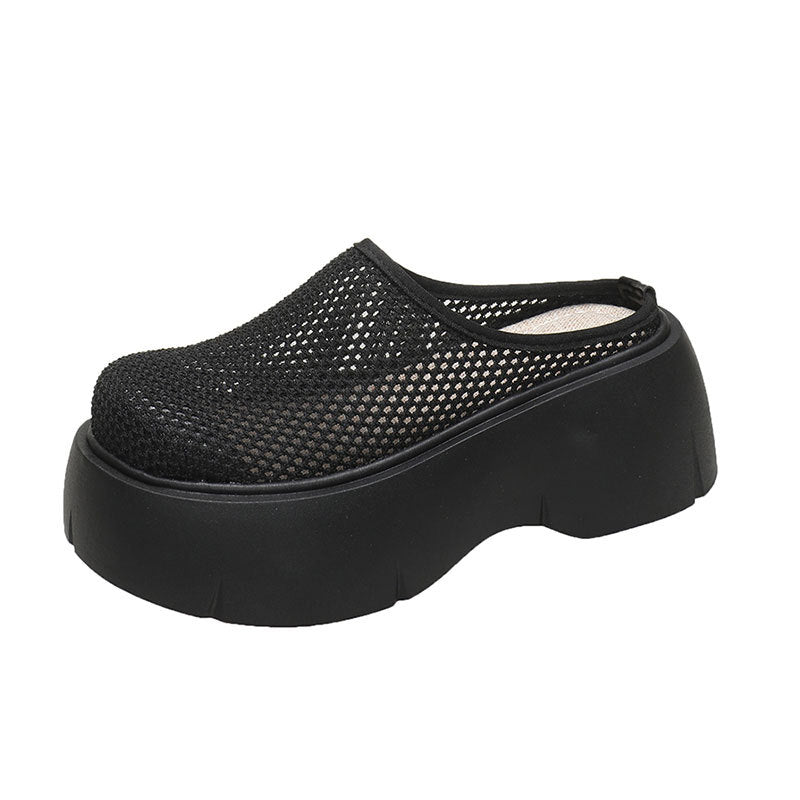Flatcake Thick-Sole Mary Jane Flip-Flop Mules