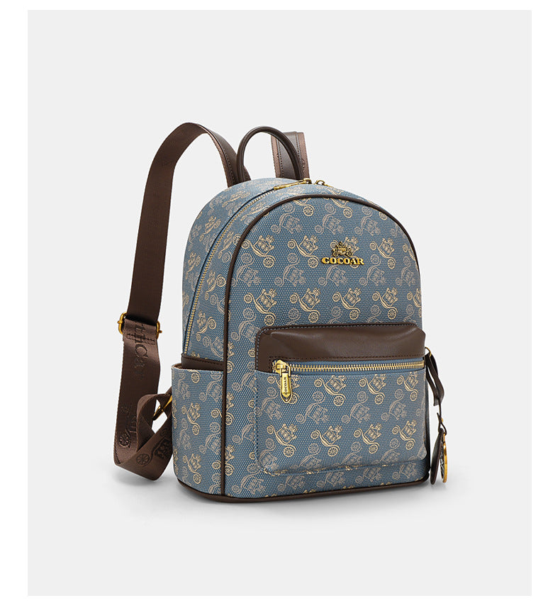 Indigo Wanderer Luxury High Aesthetic French Vintage Mini Backpack