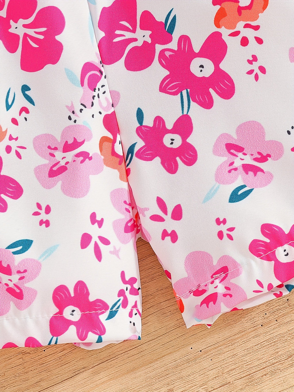 Pink Flutter-Sleeve Jumpsuit