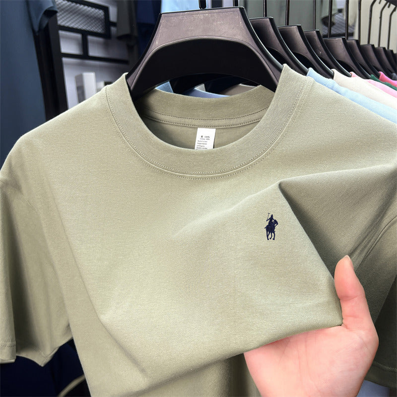 Men’s Ruff Pony Logo Embroidered Crew-Neck Tee