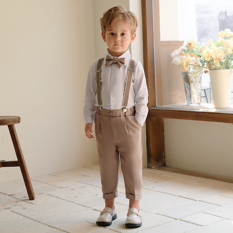 Junior Gentleman's Suspenders & Vest Set