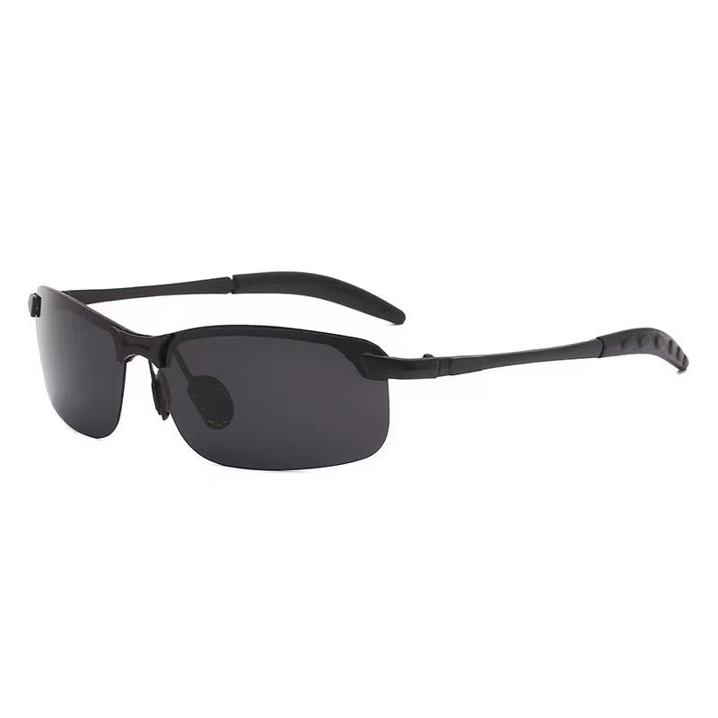 Mens Color-Changing Polarized Sunglasses  Day & Night Driving & Fishing Glasses