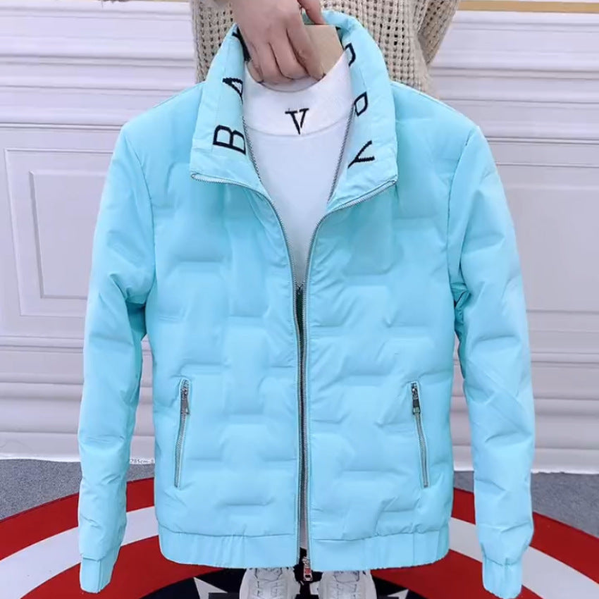 Designer Korean-Style Men's Down Coat  Thickened & Stylish Winter Wear