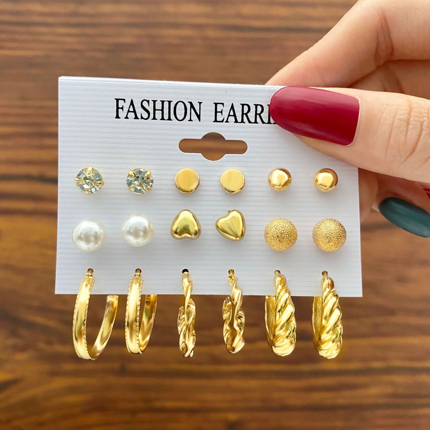 Shiny Gold Earrings for Women Girls