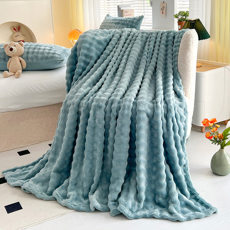 Bubble Velvet Throw Blanket