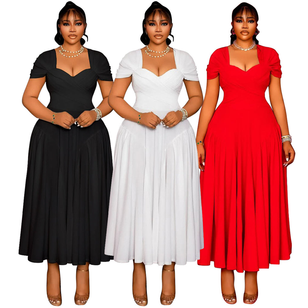LunaGrace Pleated Dress