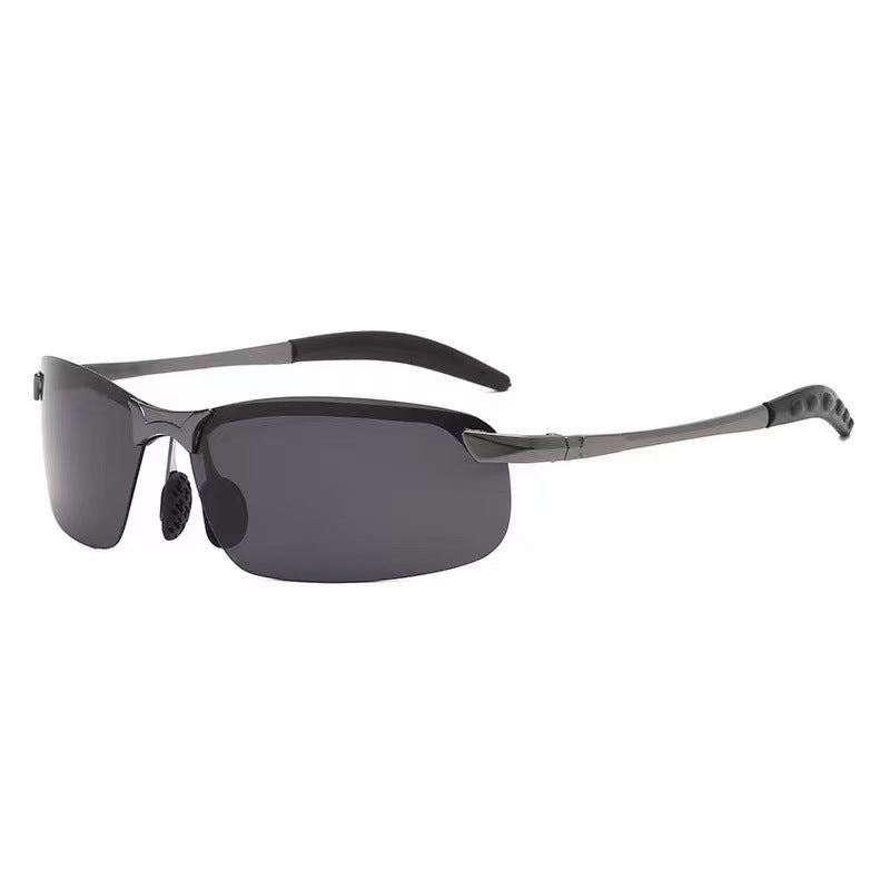 Mens Color-Changing Polarized Sunglasses  Day & Night Driving & Fishing Glasses