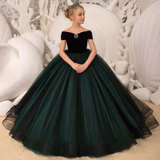 Radiant Emerald Princess Ball Gown