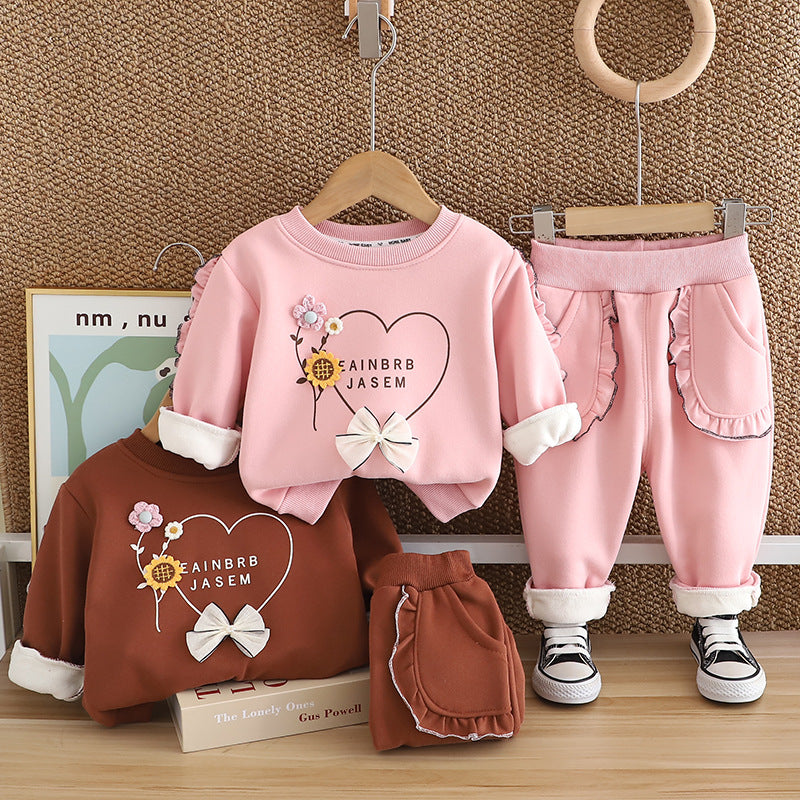 Bow & Bloom Velvet Set
