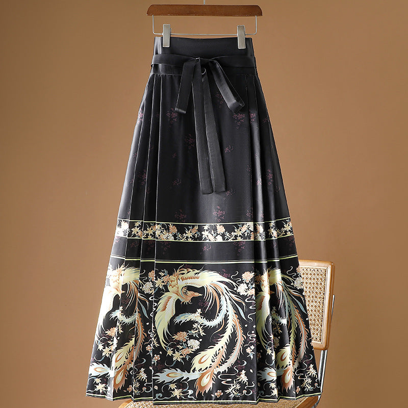 Moonlight Pleated Hanfu Skirt