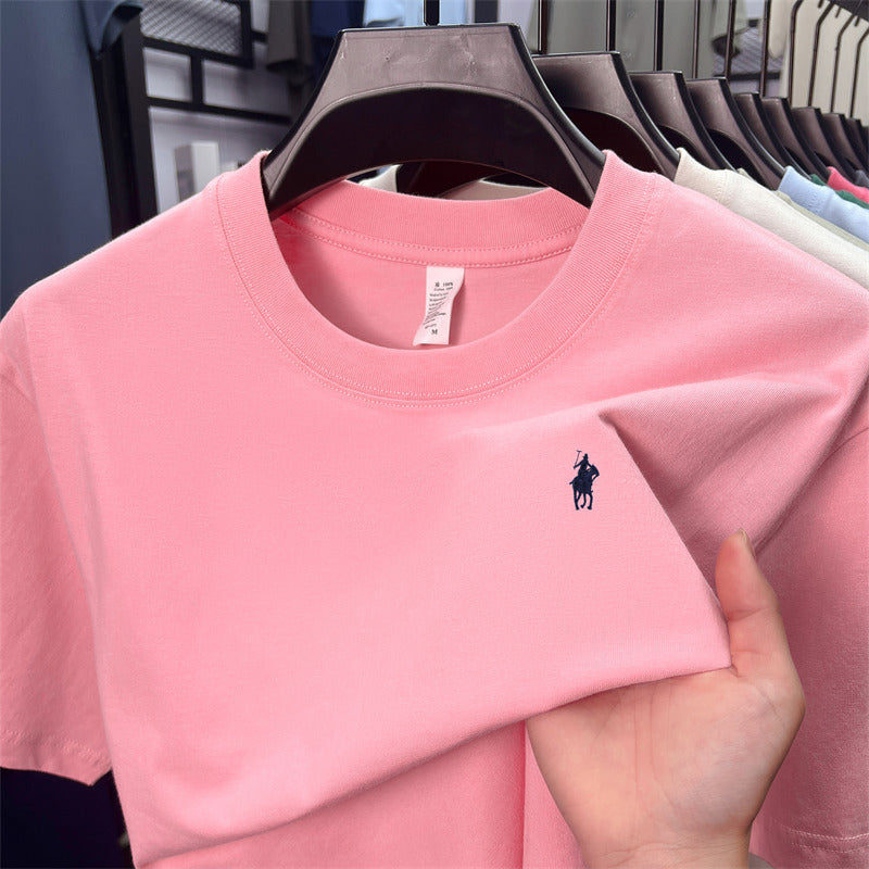 Men’s Ruff Pony Logo Embroidered Crew-Neck Tee