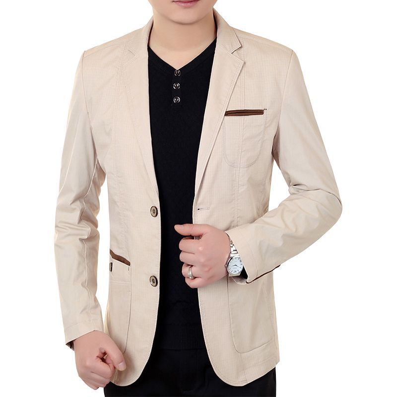 Mens Business Casual Slim-Fit Blazer
