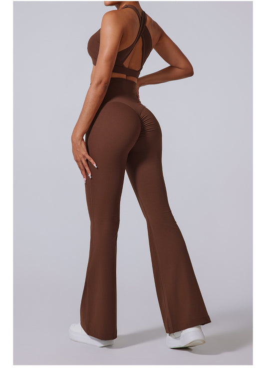 High-Waist Flared Yoga Pants