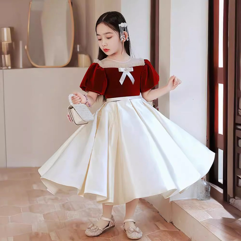 Elegant Girls' Princess Evening Dress  First Birthday & Special Occasion