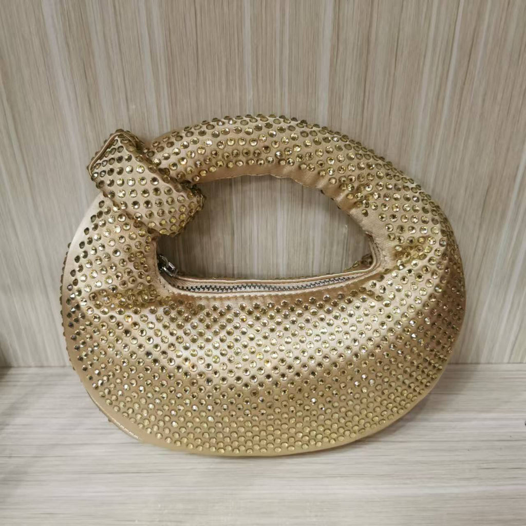 Knotted Rhinestone Handbag