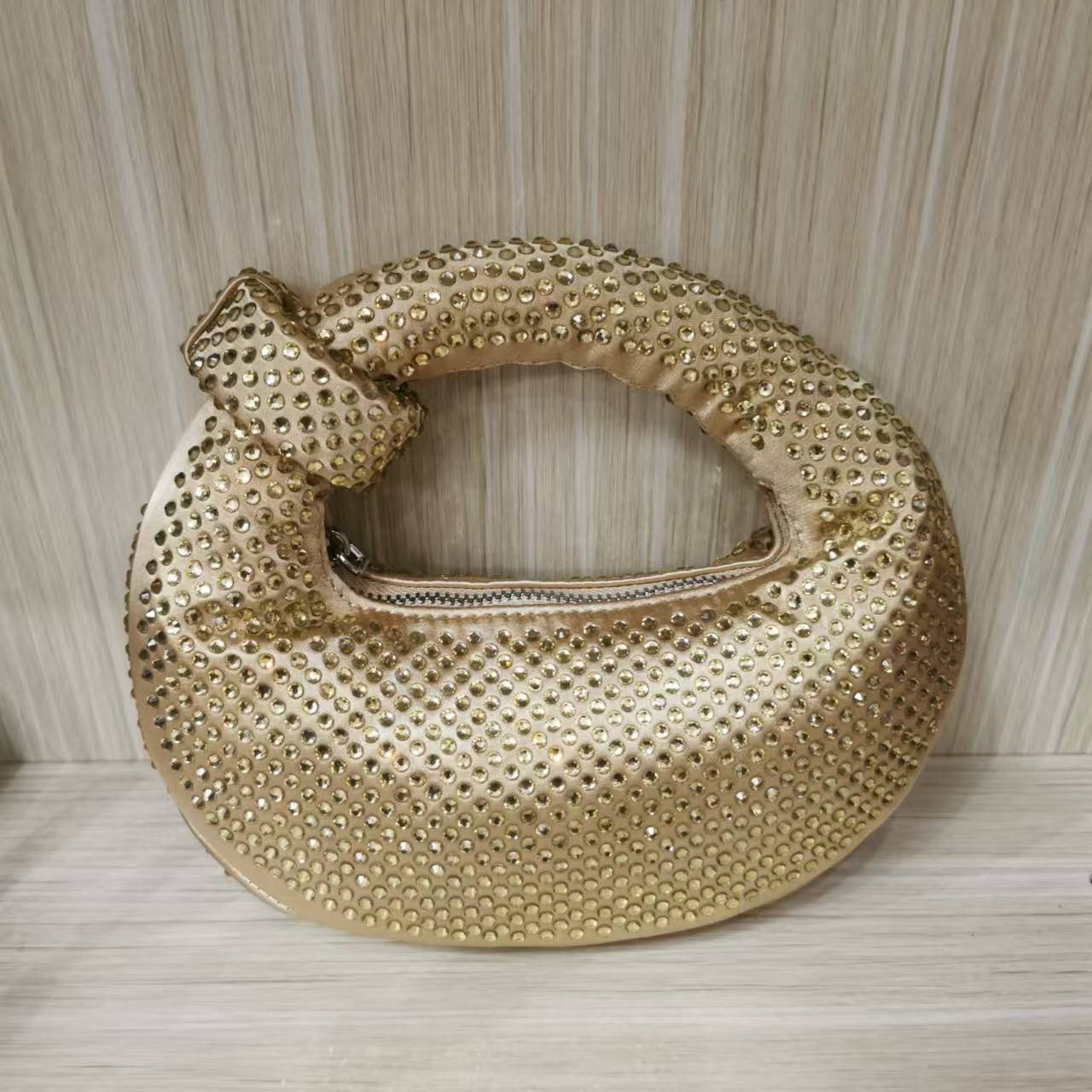 Knotted Rhinestone Handbag