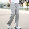 Mens Spring & Autumn Thin Cotton Cargo Pants  Loose Fit, Multi-Pocket, Breathable, Plus Size