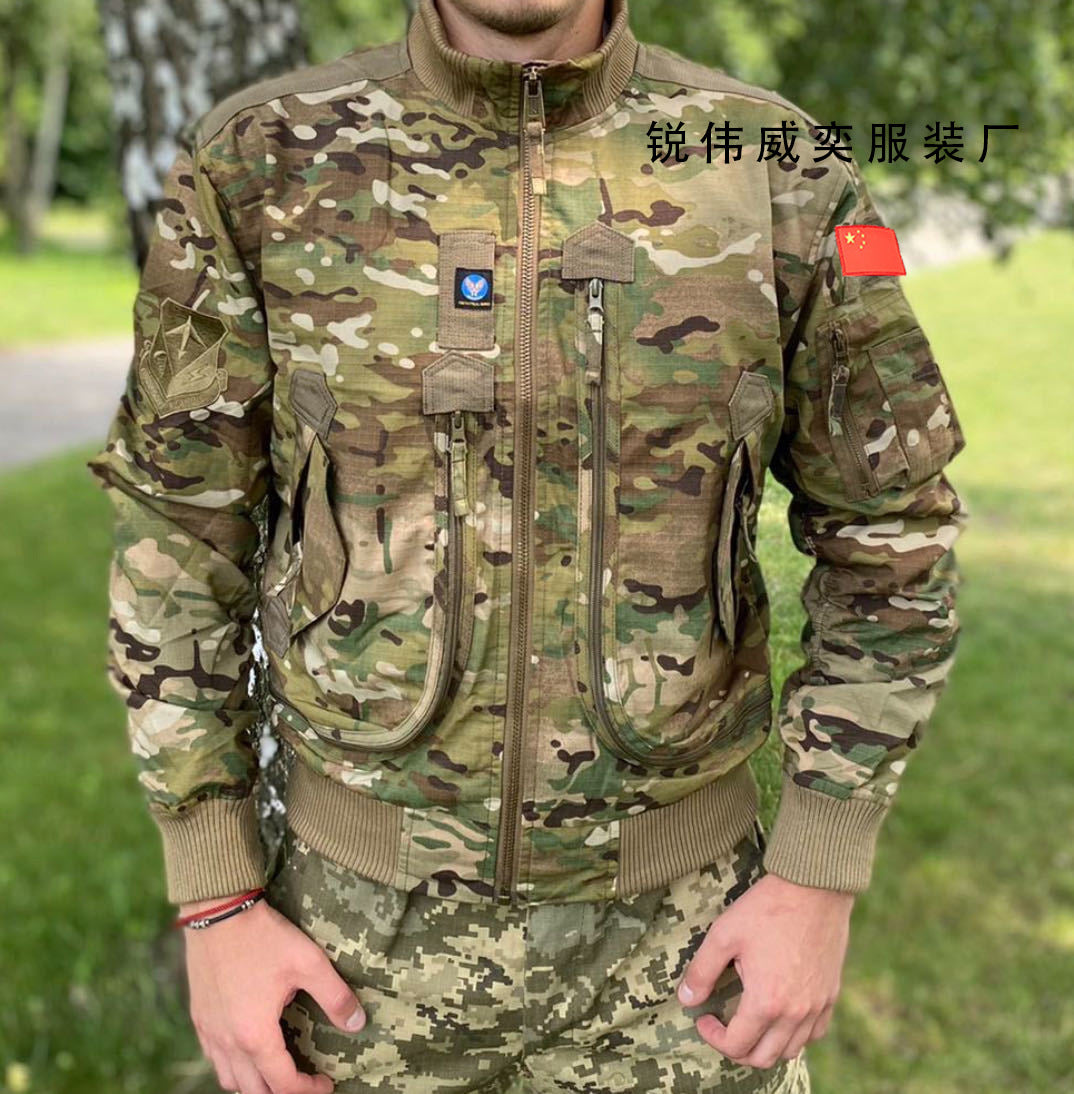 Mens Air Force Pilot Baseball Jacket  Tactical Stand Collar Leader Fan Coat