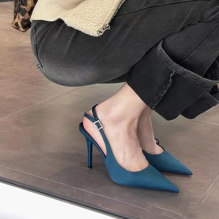 VelvetStep Stiletto Sandals