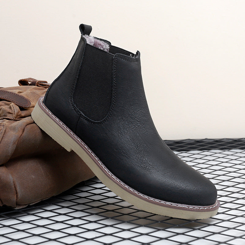 Martin Boots  Warm Fleece-Lined Leather High-Tops
