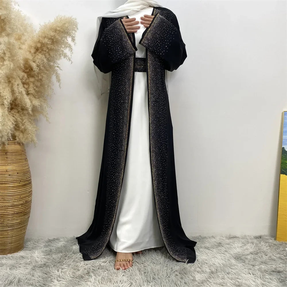 Diamond Tie Cardigan Dress with Pockets  Elegant & Stylish