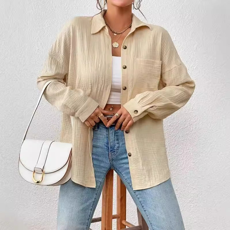 Chic Batwing Sleeve Loose Shirt