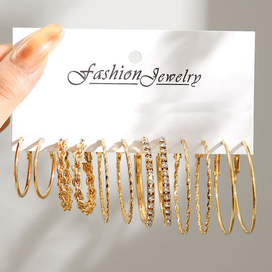 Golden pearl set earrings