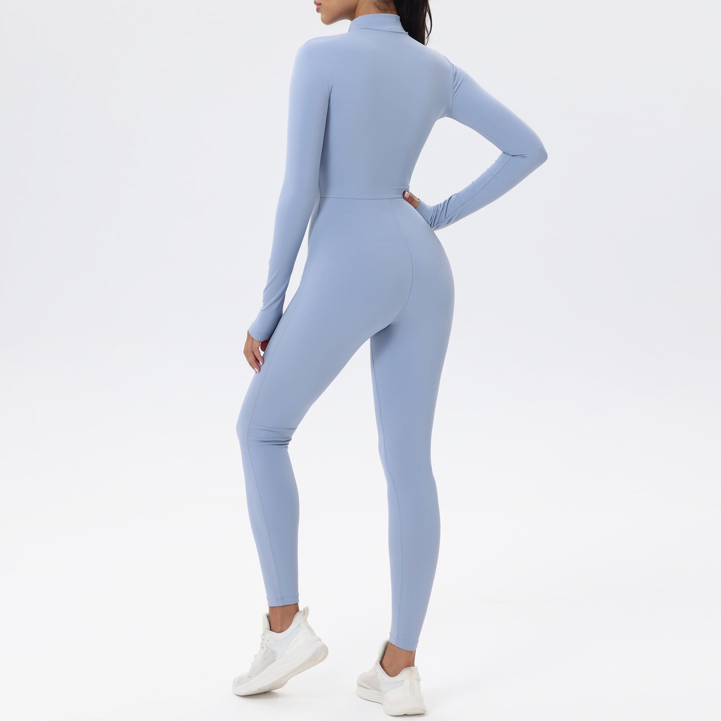 Zip-Up Workout Romper