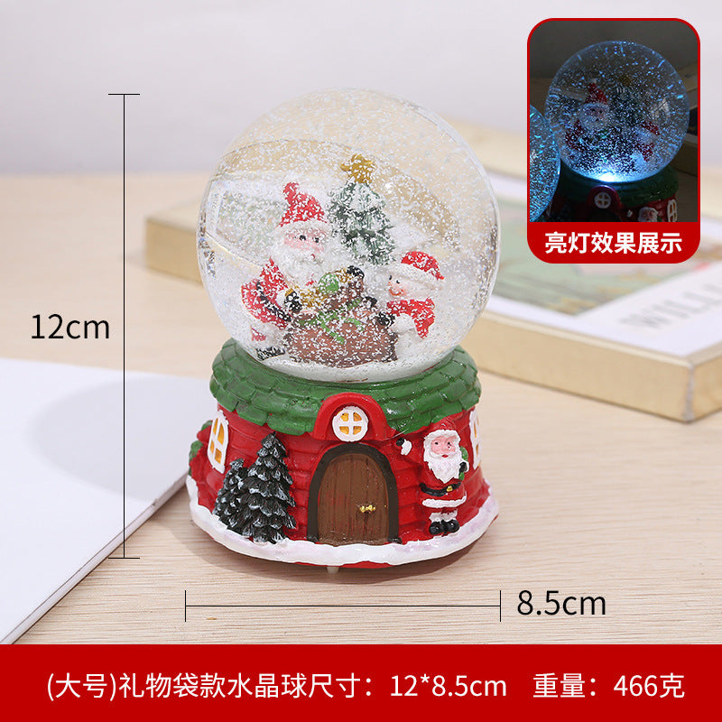 Musical Glow Crystal Ball Christmas Decoration
