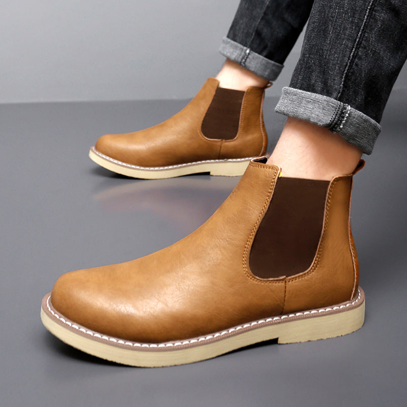 Martin Boots  Warm Fleece-Lined Leather High-Tops