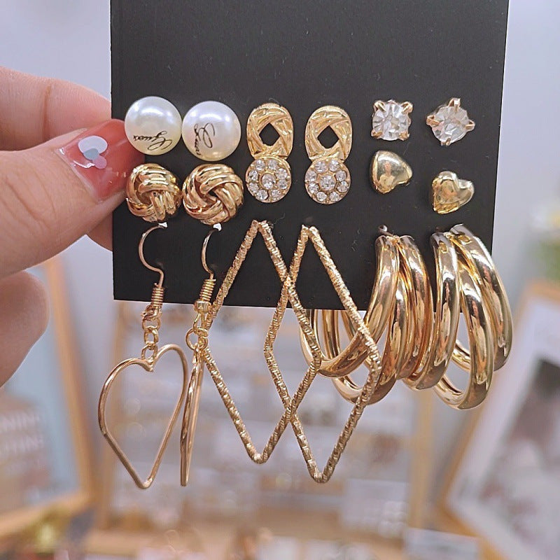 Shiny Gold Earrings for Women Girls