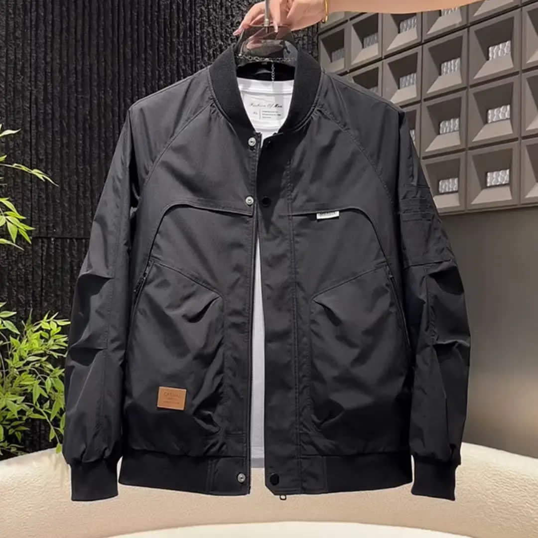 Mens Retro Bomber Baseball Jacket