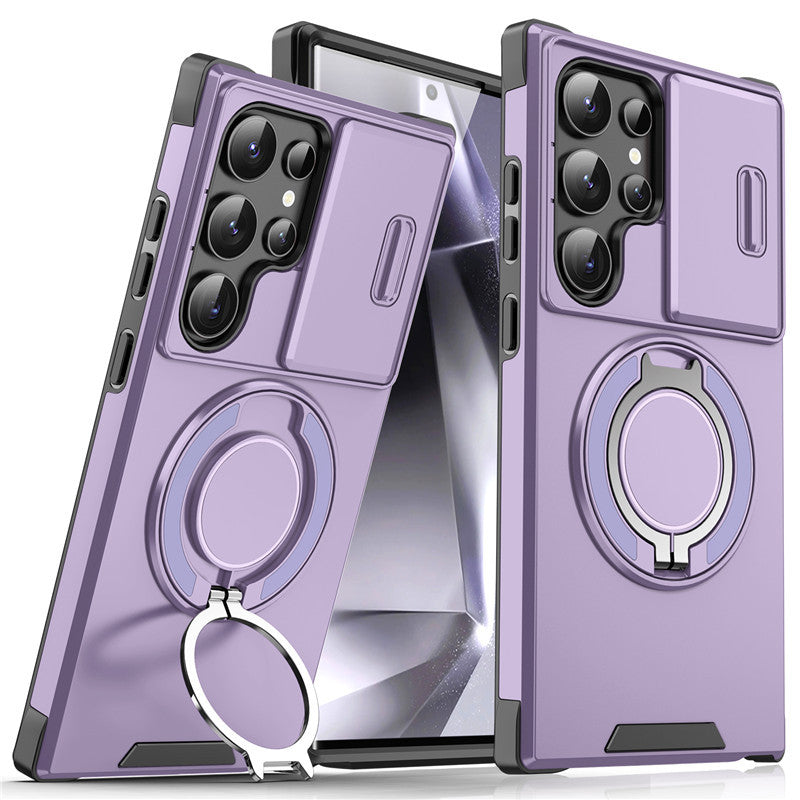 Samsung S26 Ultra CamShield Case with Rotating Stand