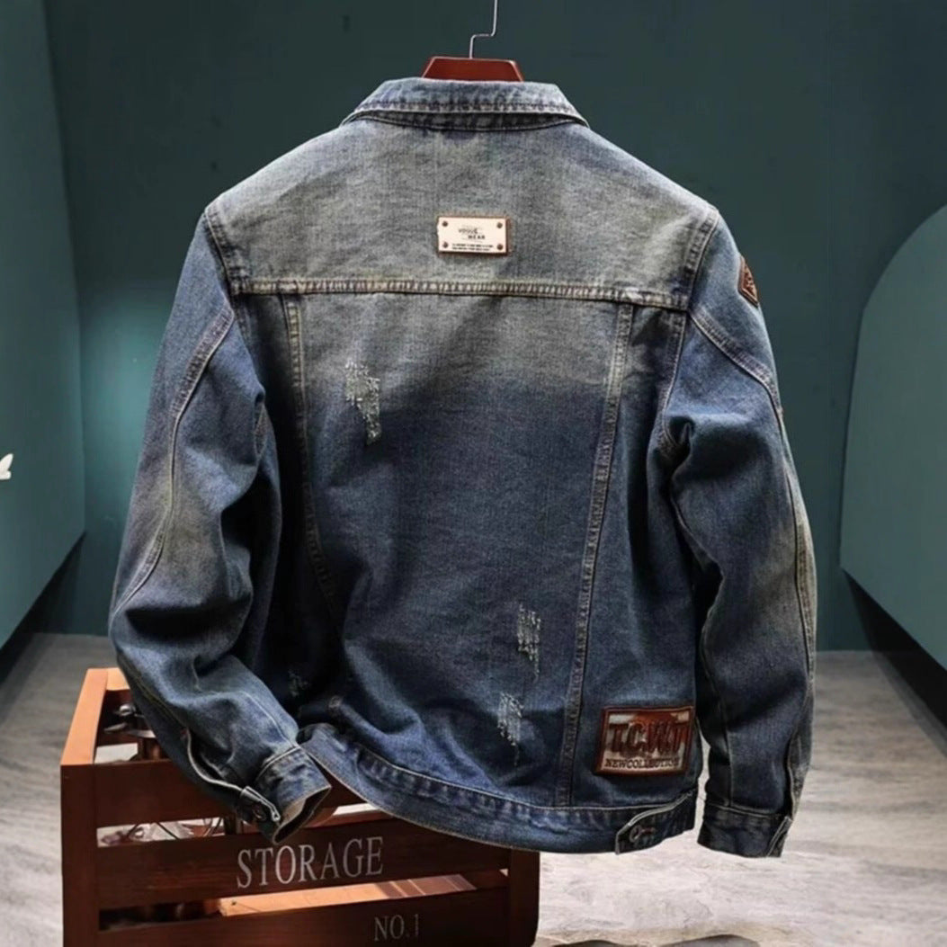 Luxury Embroidered Loose Cargo Style Jacket