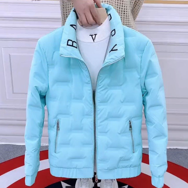 Designer Korean-Style Men's Down Coat  Thickened & Stylish Winter Wear