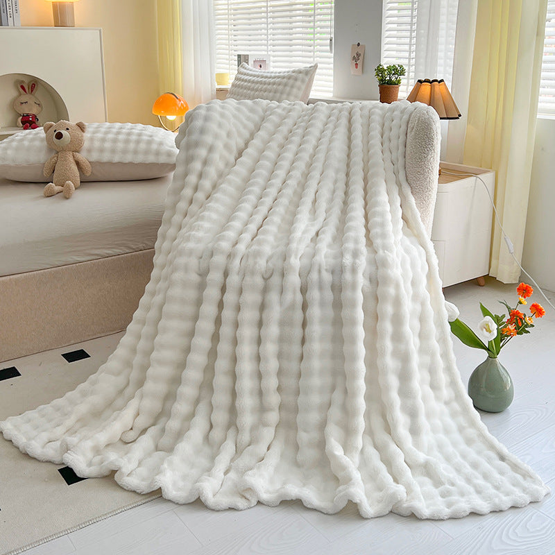 Bubble Velvet Throw Blanket