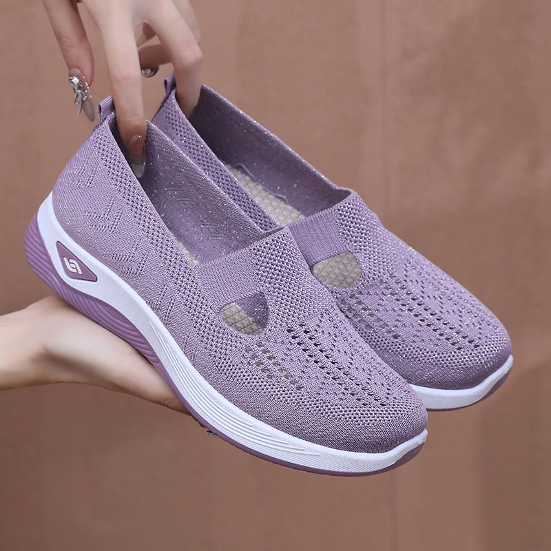 Old Beijing Women's Cloth Shoes  Breathable Mesh, Soft Sole, Anti-Slip