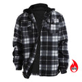 Men's Fleece Plaid Hoodie