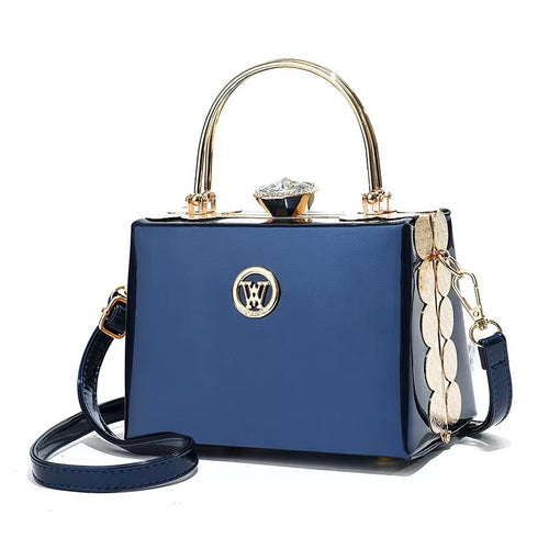 Bright Leather Atmosphere, Dinner Crossbody, Shoulder Bag