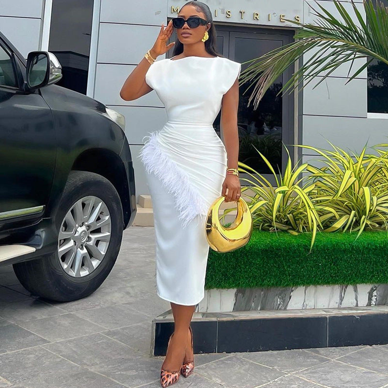All-Season African Fashion Womens Midi Dress