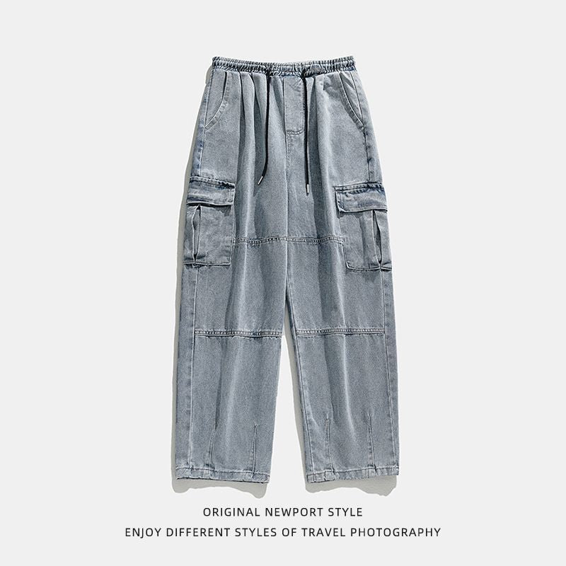 Japanese Vintage Double-Pocket 3D Jeans