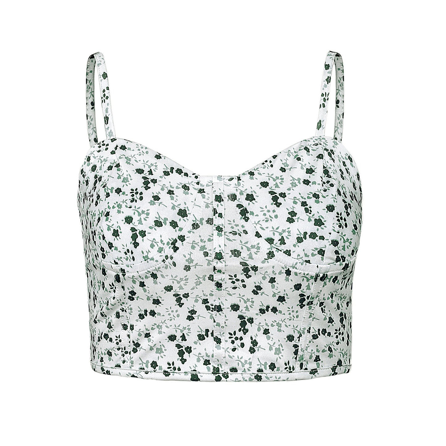 Summer women's sexy crop top - Floral camisole women's vest