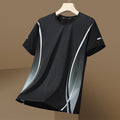 Men's Ice Silk Quick-Dry Sports T-Shirt  Breathable Summer Short Sleeve