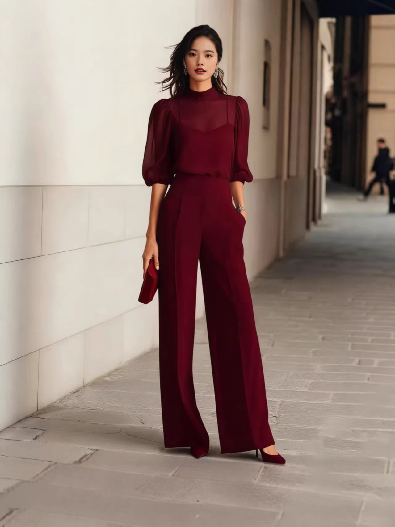 Womens Chiffon Set  Summer Fashion Suit