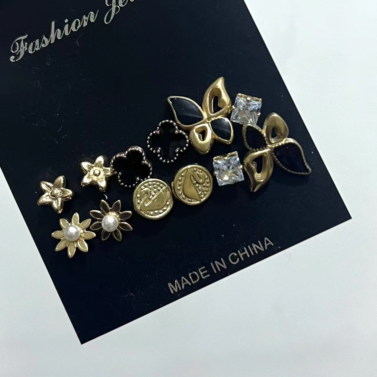 Shiny Gold Earrings for Women Girls