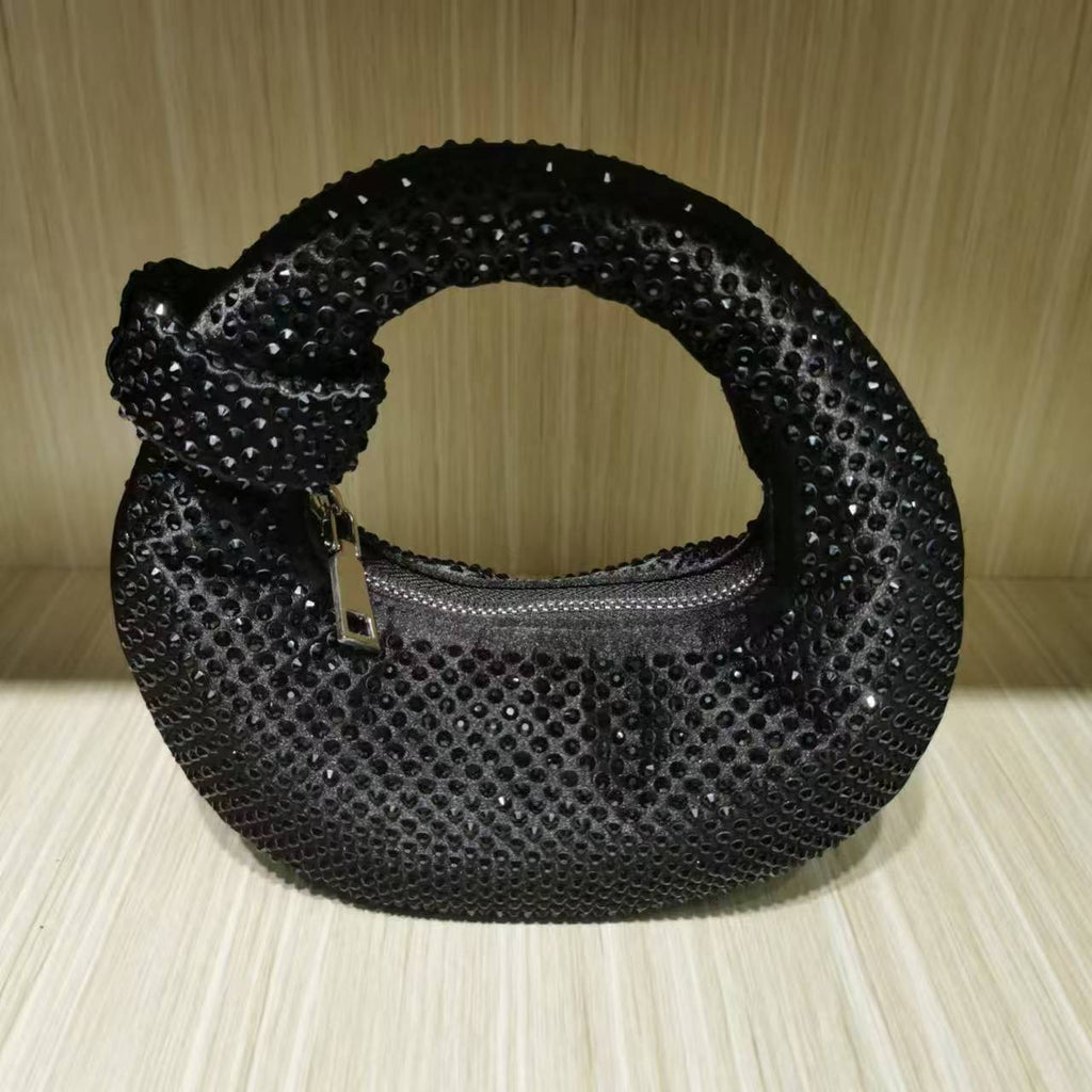 Knotted Rhinestone Handbag