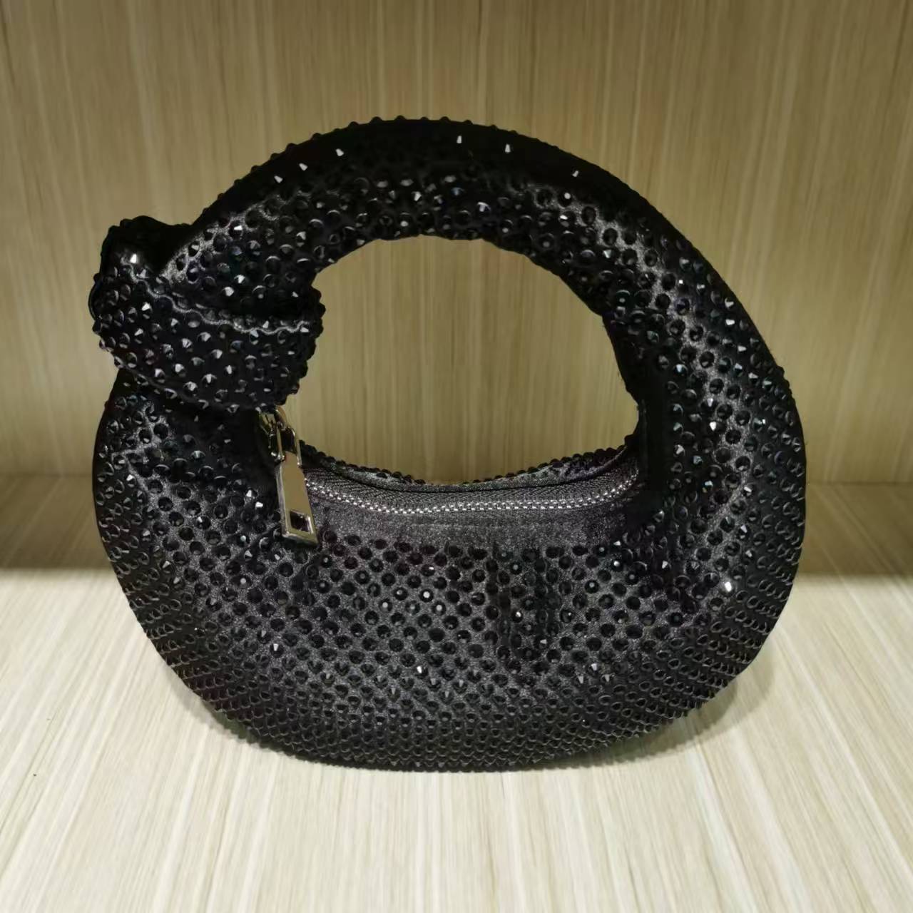 Knotted Rhinestone Handbag