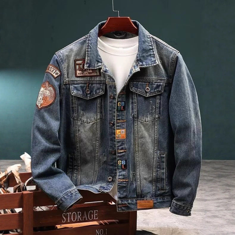 Luxury Embroidered Loose Cargo Style Jacket